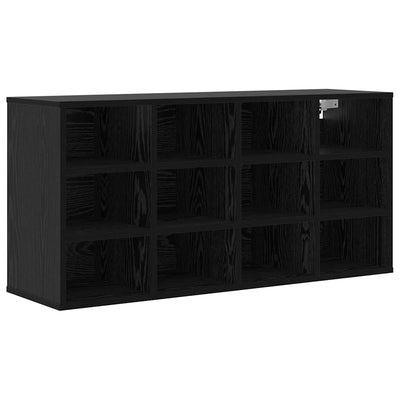 VidaXL armoire à chaussures chêne noir 103 x 30 x 51 cm bois d'ingénierie