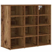 Vidaxx meuble à chaussures avec étagère vieux bois 77,5 x 30 x 67 cm bois d'ingénierie - afbeelding 2