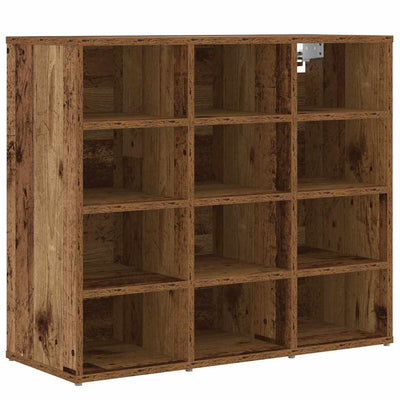 Vidaxx meuble à chaussures avec étagère vieux bois 77,5 x 30 x 67 cm bois d'ingénierie