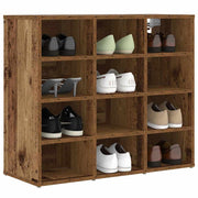 Vidaxx meuble à chaussures avec étagère vieux bois 77,5 x 30 x 67 cm bois d'ingénierie - afbeelding 3