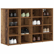 Vidaxxl meuble à chaussures avec étagère vieux bois 103 x 30 x 67 cm bois d'ingénierie - afbeelding 3