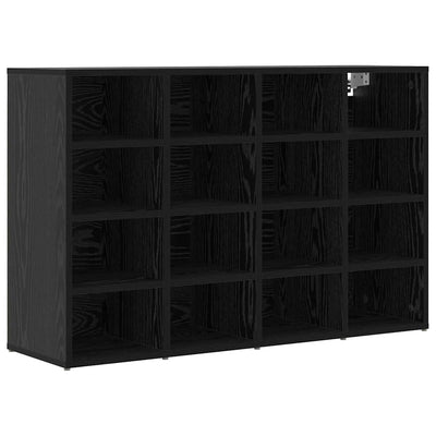 VidaXL armoire à chaussures chêne noir 103 x 30 x 67 cm bois d'ingénierie