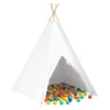Vidaxl tente tipi blanc 120 x 120 x 150 cm tissu et plastique