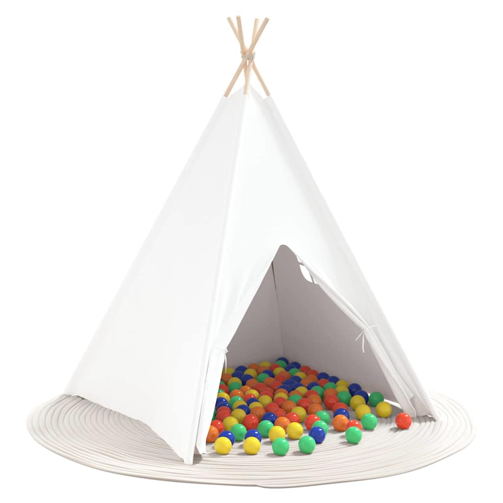 Vidaxl tente tipi blanc 120 x 120 x 150 cm tissu et plastique