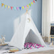Vidaxl tente tipi blanc 120 x 120 x 150 cm tissu et plastique