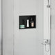 Vidaxx niche de douche noir 30 x 20 x 9,5 cm en acier inoxydable