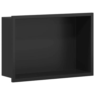 Vidaxx niche de douche noir 30 x 20 x 9,5 cm en acier inoxydable