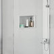 VidaXL niche de douche blanc 30 x 20 x 9,5 cm en acier inoxydable