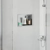 VidaXL niche de douche argent 30 x 20 x 9,5 cm en acier inoxydable