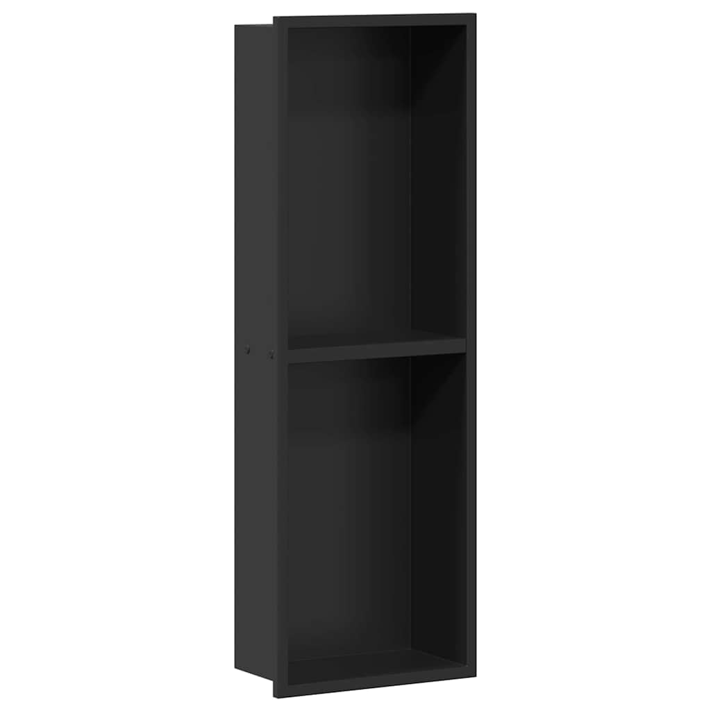 Vidaxx niche de douche noir 60 x 20 x 9,5 cm en acier inoxydable