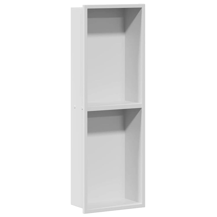 VidaXL niche de douche blanc 60 x 20 x 9,5 cm en acier inoxydable