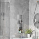 VidaXL niche de douche argent 60 x 20 x 9,5 cm en acier inoxydable