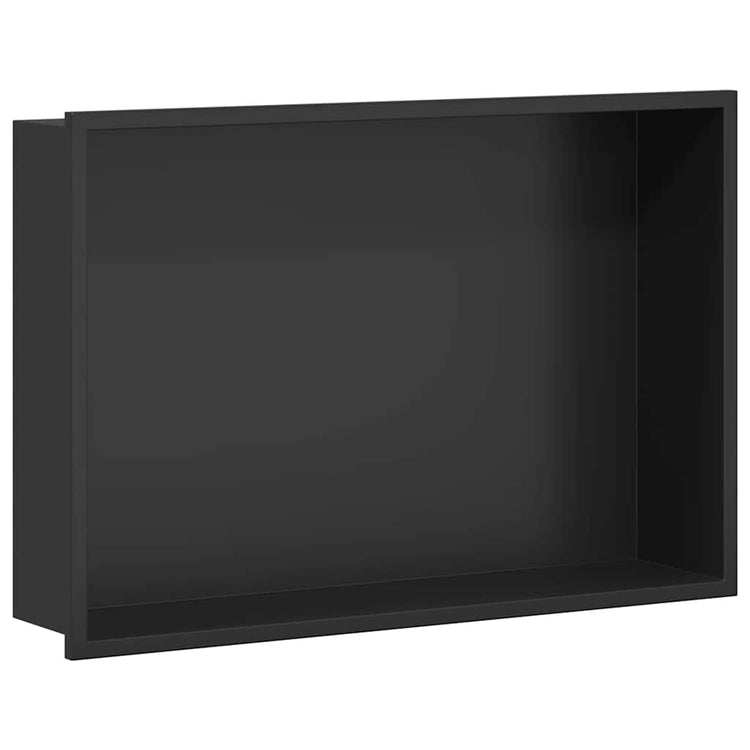 Vidaxx niche de douche noir 45 x 30 x 9,5 cm en acier inoxydable