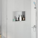 VidaXL niche de douche argent 45 x 30 x 9,5 cm en acier inoxydable
