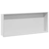 VidaXL niche de douche blanc 75 x 30 x 9,5 cm en acier inoxydable
