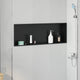 Vidaxx niche de douche noir 90 x 30 x 9,5 cm en acier inoxydable