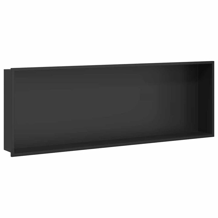 Vidaxx niche de douche noir 90 x 30 x 9,5 cm en acier inoxydable