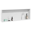 VidaXL niche de douche blanc 90 x 30 x 9,5 cm en acier inoxydable