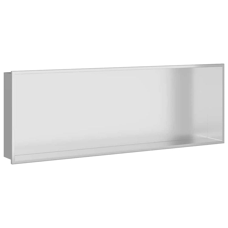 VidaXL niche de douche argent 90 x 30 x 9,5 cm en acier inoxydable