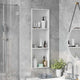 VidaXL niche de douche blanc 90 x 30 x 9,5 cm en acier inoxydable