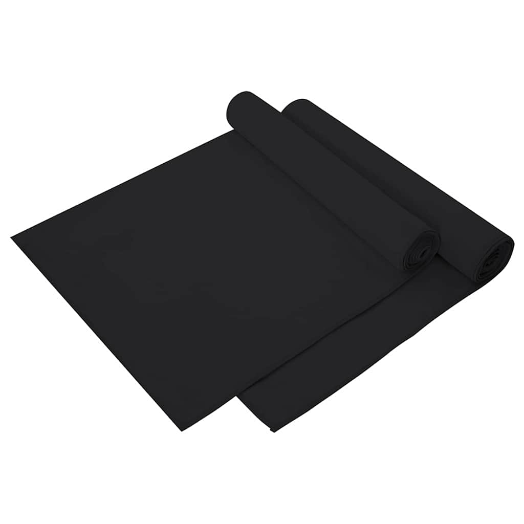 Vidaxx serviettes de sport 2 pcs noir 140 x 70 cm polyester et polyamide
