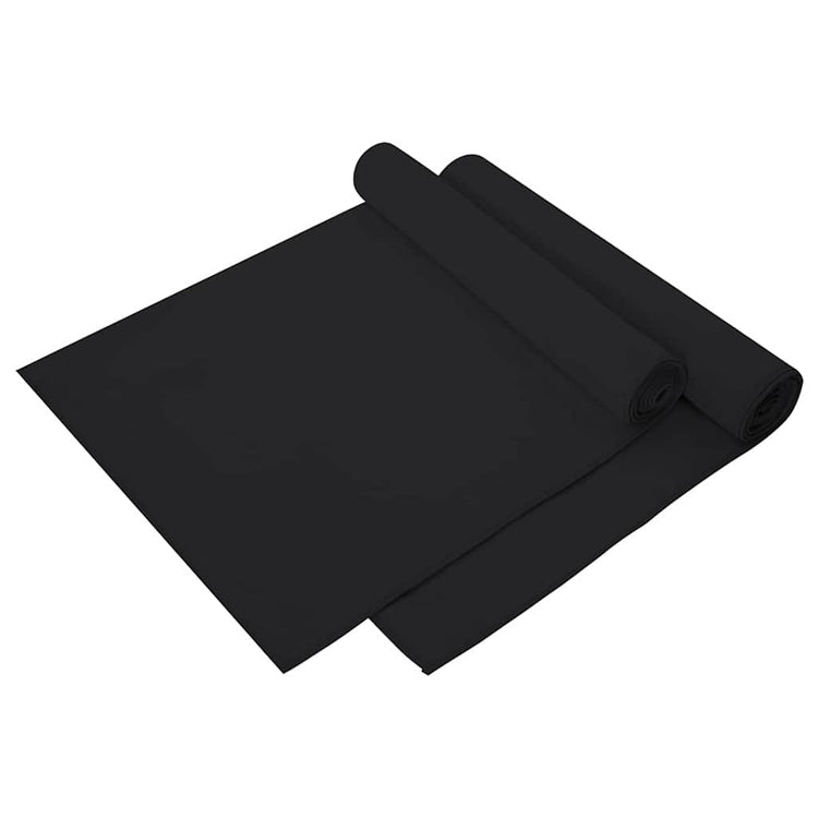Vidaxx serviettes de sport 2 pcs noir 140 x 70 cm polyester et polyamide