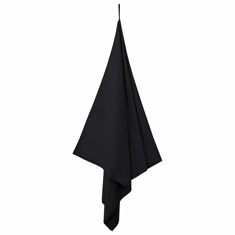 Vidaxx serviettes de sport 2 pcs noir 180 x 90 cm polyester et polyamide