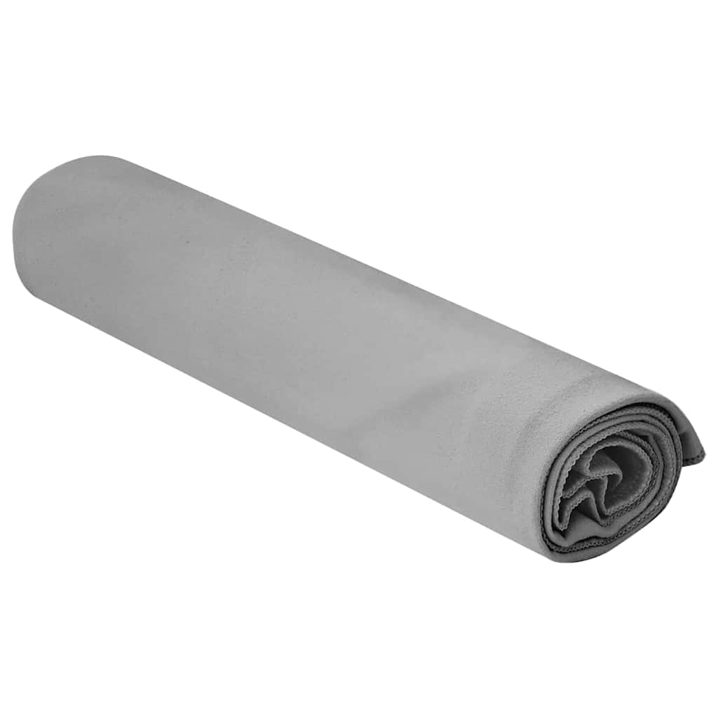 Vidaxl serviettes de sport 2 pcs gris foncé 100 x 50 cm