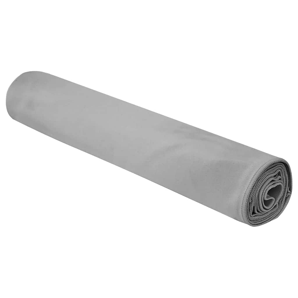 Vidaxl serviettes de sport 2 pcs gris foncé 90 x 180 cm