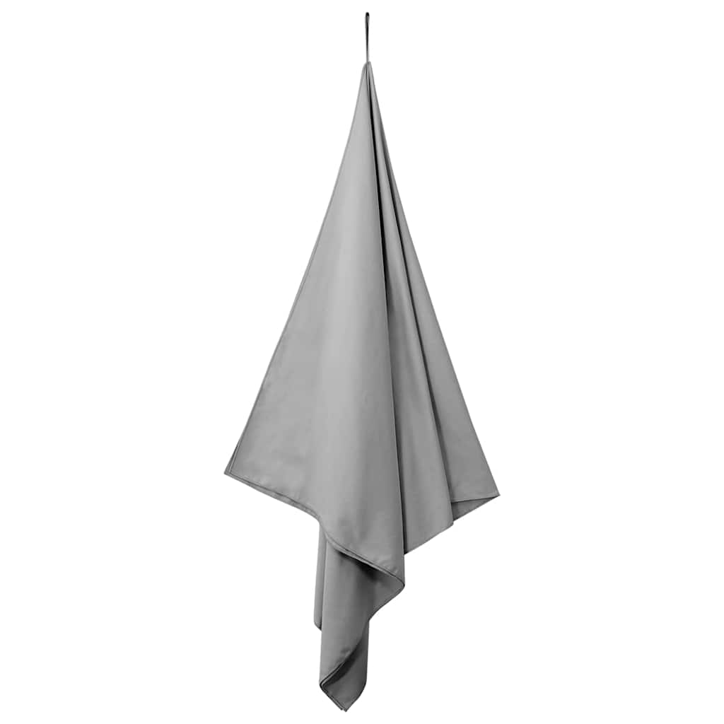Vidaxl serviettes de sport 2 pcs gris foncé 200 x 100 cm