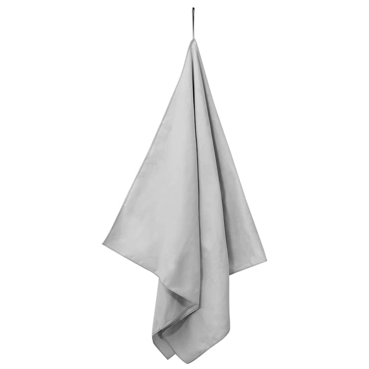 Vidaxx serviettes de sport 2 pcs gris 140 x 70 cm polyester et polyamide