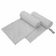 Vidaxx serviettes de sport 2 pcs gris 200 x 100 cm polyester et polyamide