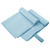 Vidaxx serviettes de sport 2 pcs bleu 50 x 30 cm polyester et polyamide