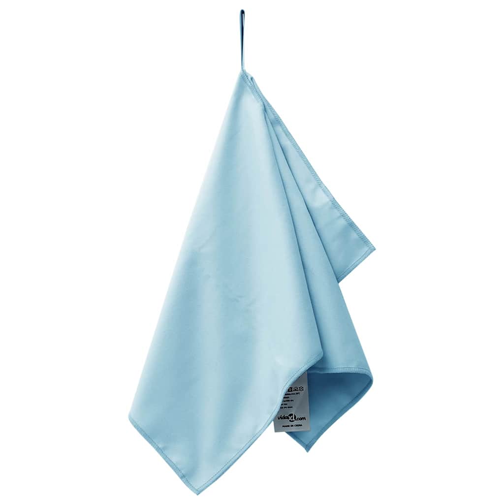 Vidaxx serviettes de sport 2 pcs bleu 50 x 30 cm polyester et polyamide