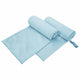 Vidaxx serviettes de sport 2 pcs bleu 200 x 100 cm polyester et polyamide