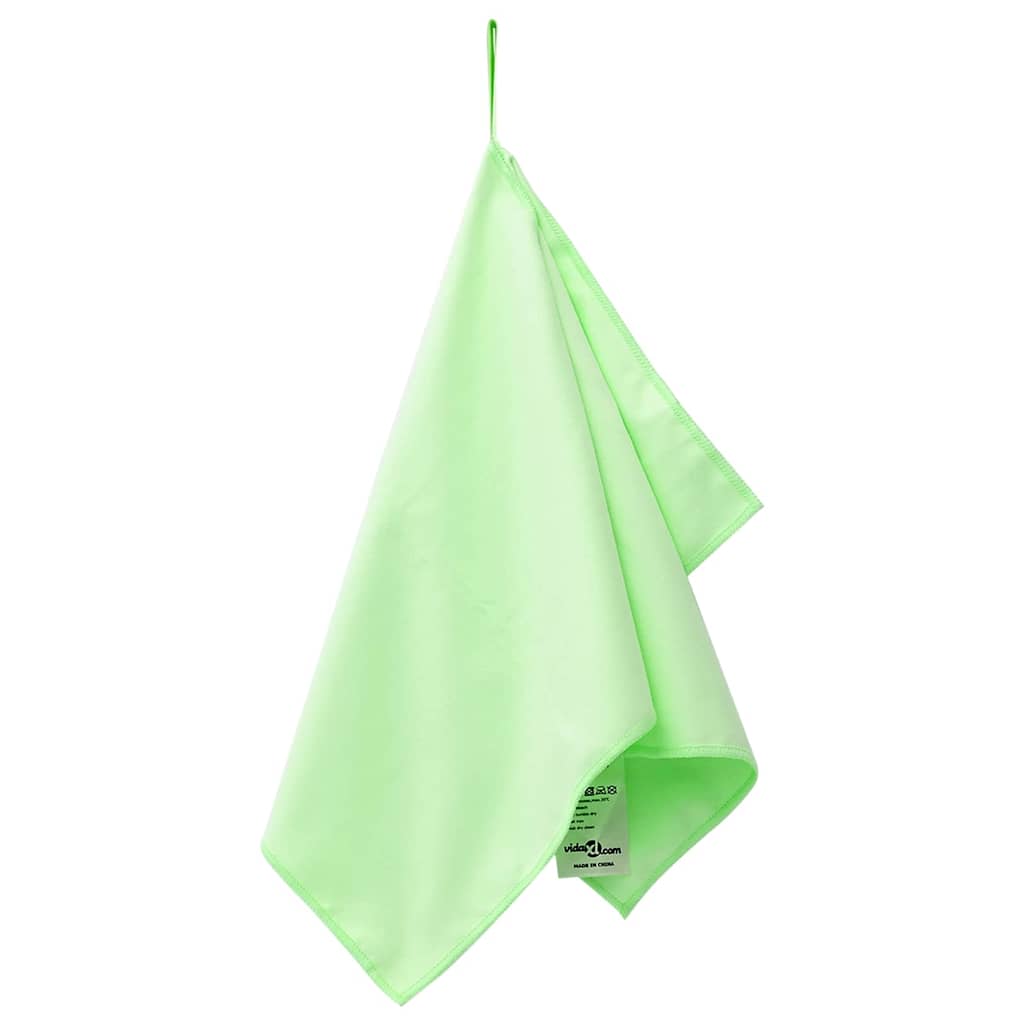 Vidaxx serviettes de sport 2 pcs vert 50 x 30 cm polyester et polyamide