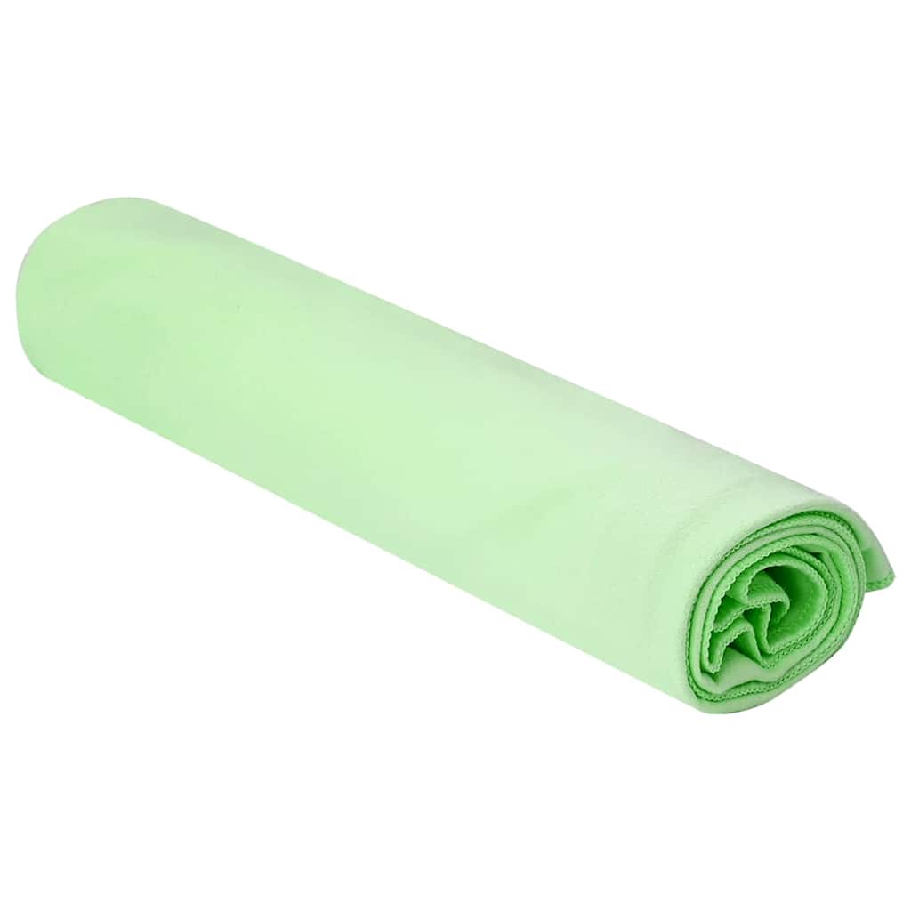 Vidaxx serviettes de sport 2 pcs vert 100 x 50 cm polyester et polyamide