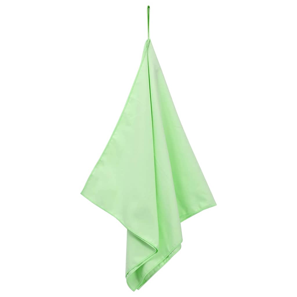 Vidaxx serviettes de sport 2 pcs vert 100 x 50 cm polyester et polyamide