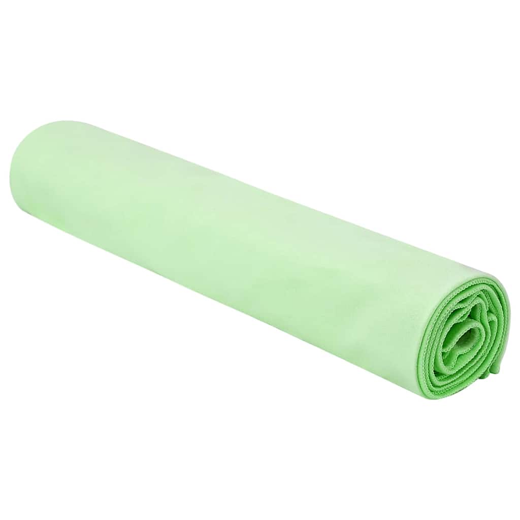 Vidaxx serviettes de sport 2 pcs vert 140 x 70 cm polyester et polyamide