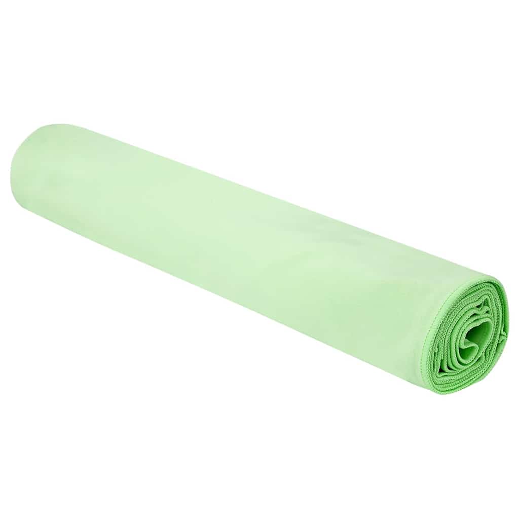 Vidaxx serviettes de sport 2 pcs vert 180 x 90 cm polyester et polyamide
