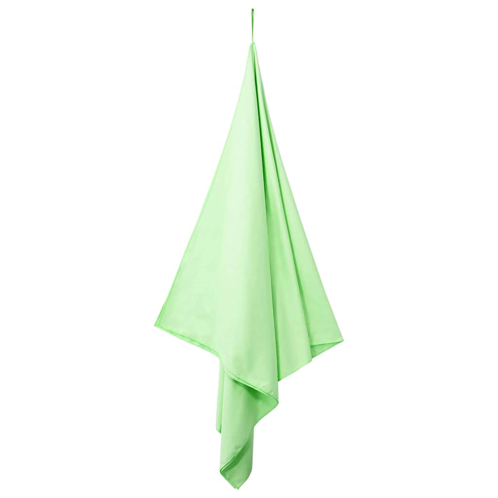 Vidaxx serviettes de sport 2 pcs vert 200 x 100 cm polyester et polyamide