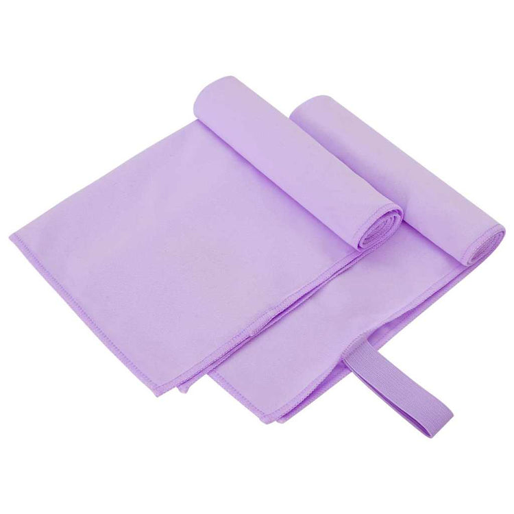 Vidaxx serviettes de sport 2 pcs violet 50 x 30 cm polyester et polyamide