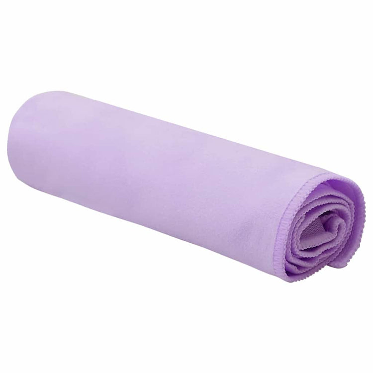 Vidaxx serviettes de sport 2 pcs violet 50 x 30 cm polyester et polyamide