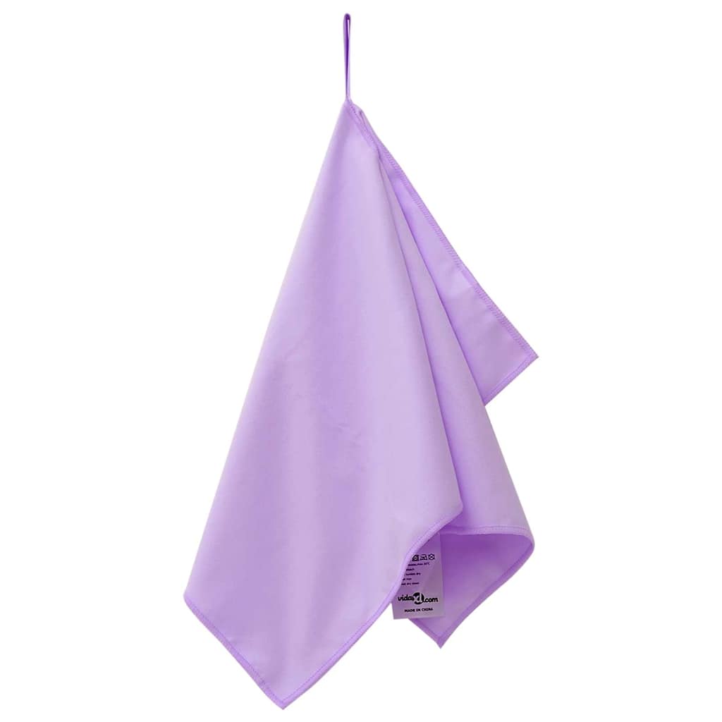 Vidaxx serviettes de sport 2 pcs violet 50 x 30 cm polyester et polyamide