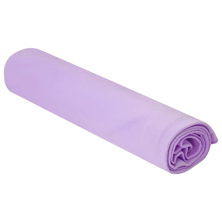 Vidaxx serviettes de sport 2 pcs violet 100 x 50 cm polyester et polyamide