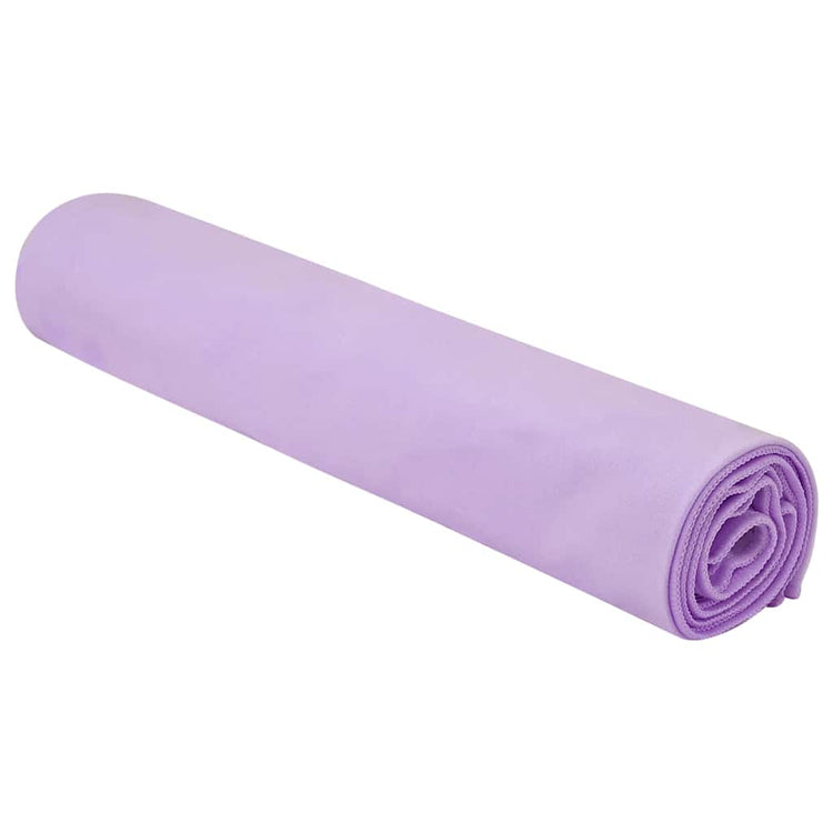 Vidaxx serviettes de sport 2 pcs violet 140 x 70 cm polyester et polyamide