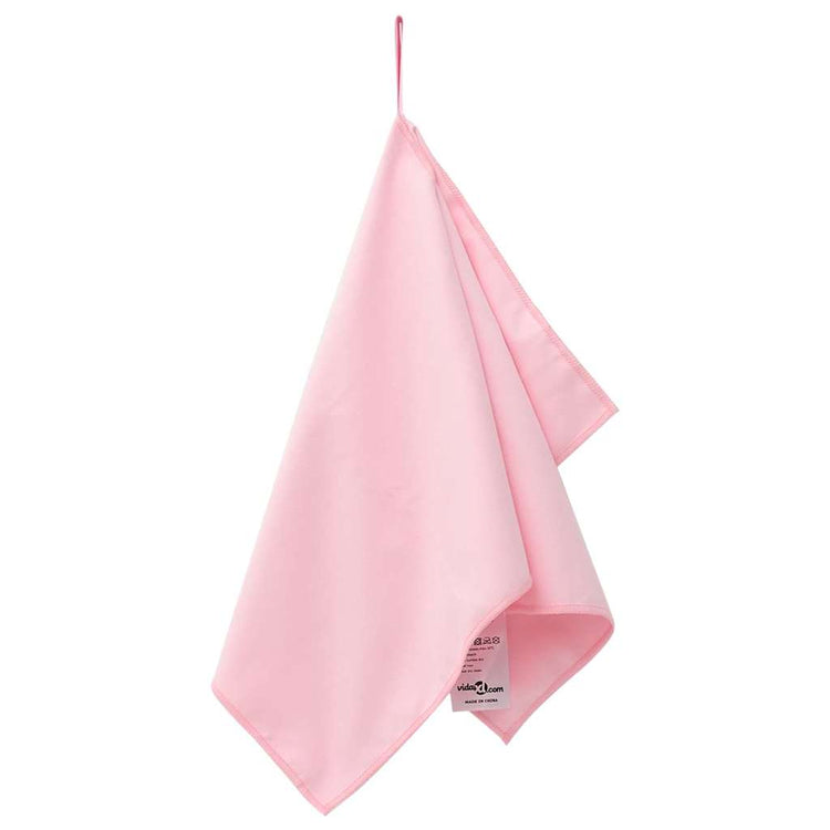Vidaxx serviettes de sport 2 pcs rose 50 x 30 cm polyester et polyamide