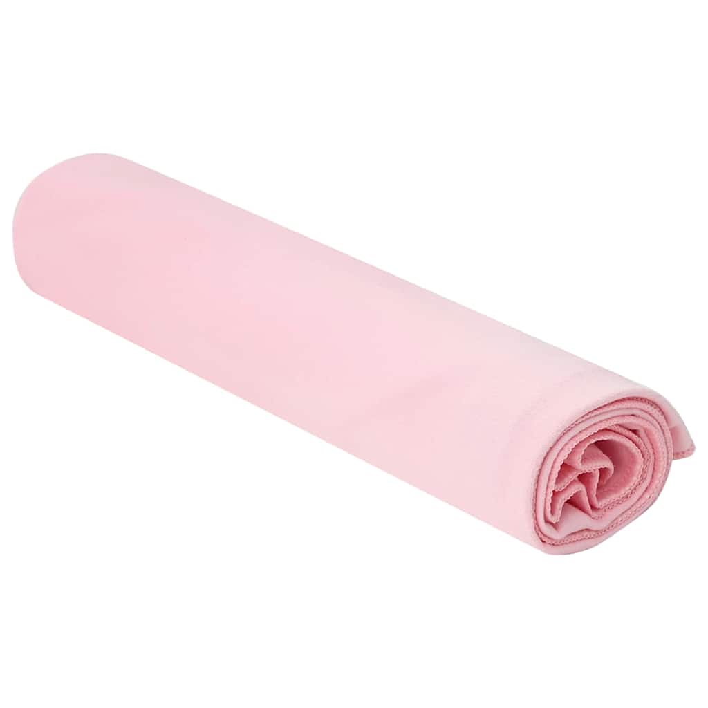 Vidaxx serviettes de sport 2 pcs rose 100 x 50 cm polyester et polyamide