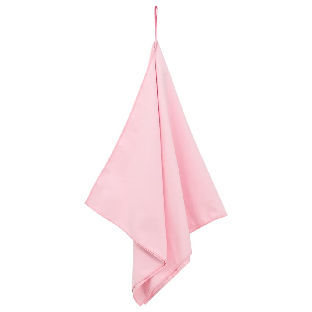 Vidaxx serviettes de sport 2 pcs rose 100 x 50 cm polyester et polyamide