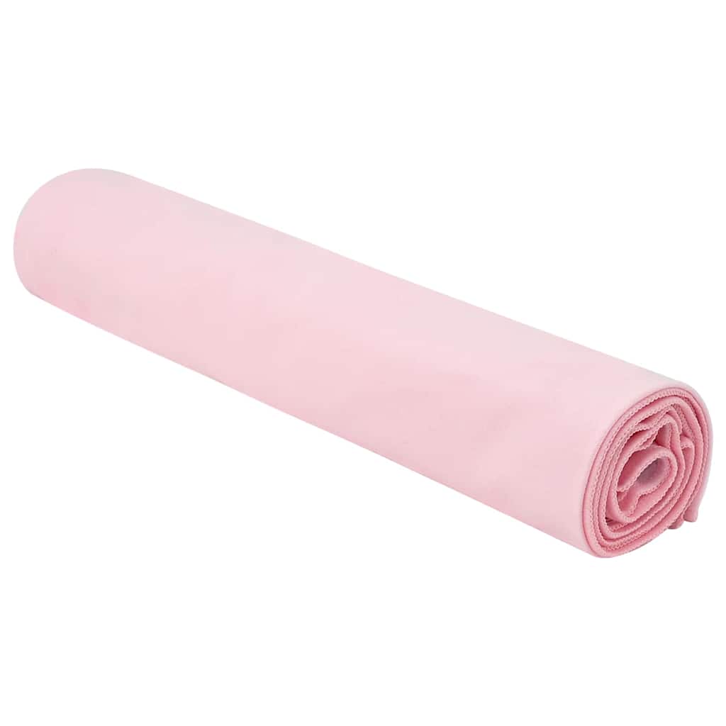 Vidaxx serviettes de sport 2 pcs rose 140 x 70 cm polyester et polyamide